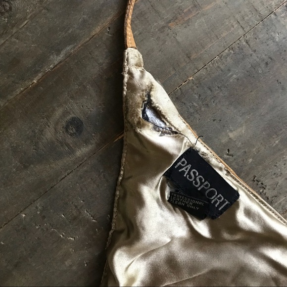 Vintage Brown Leather Halter Crop Top Size S! - Picture 2 of 5